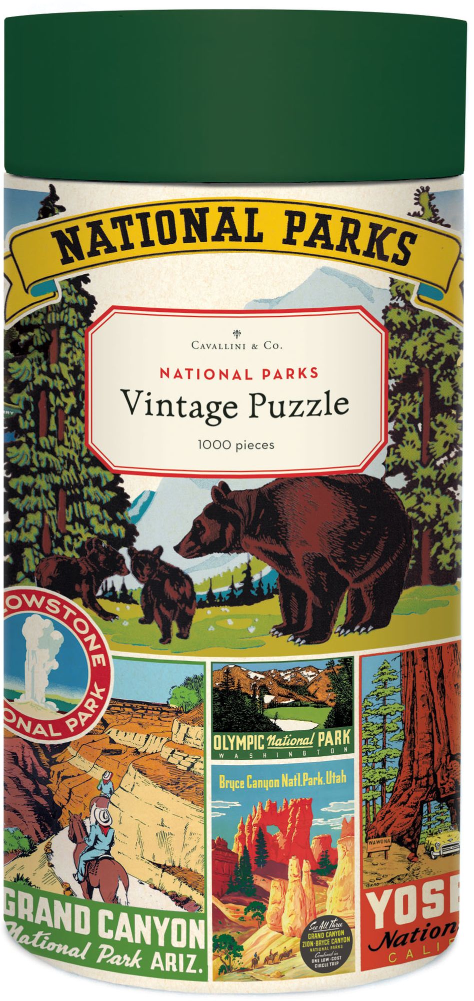 Cavallini & Co - National Parks 1.000 Piece Jigsaw Puzzle - Image 2