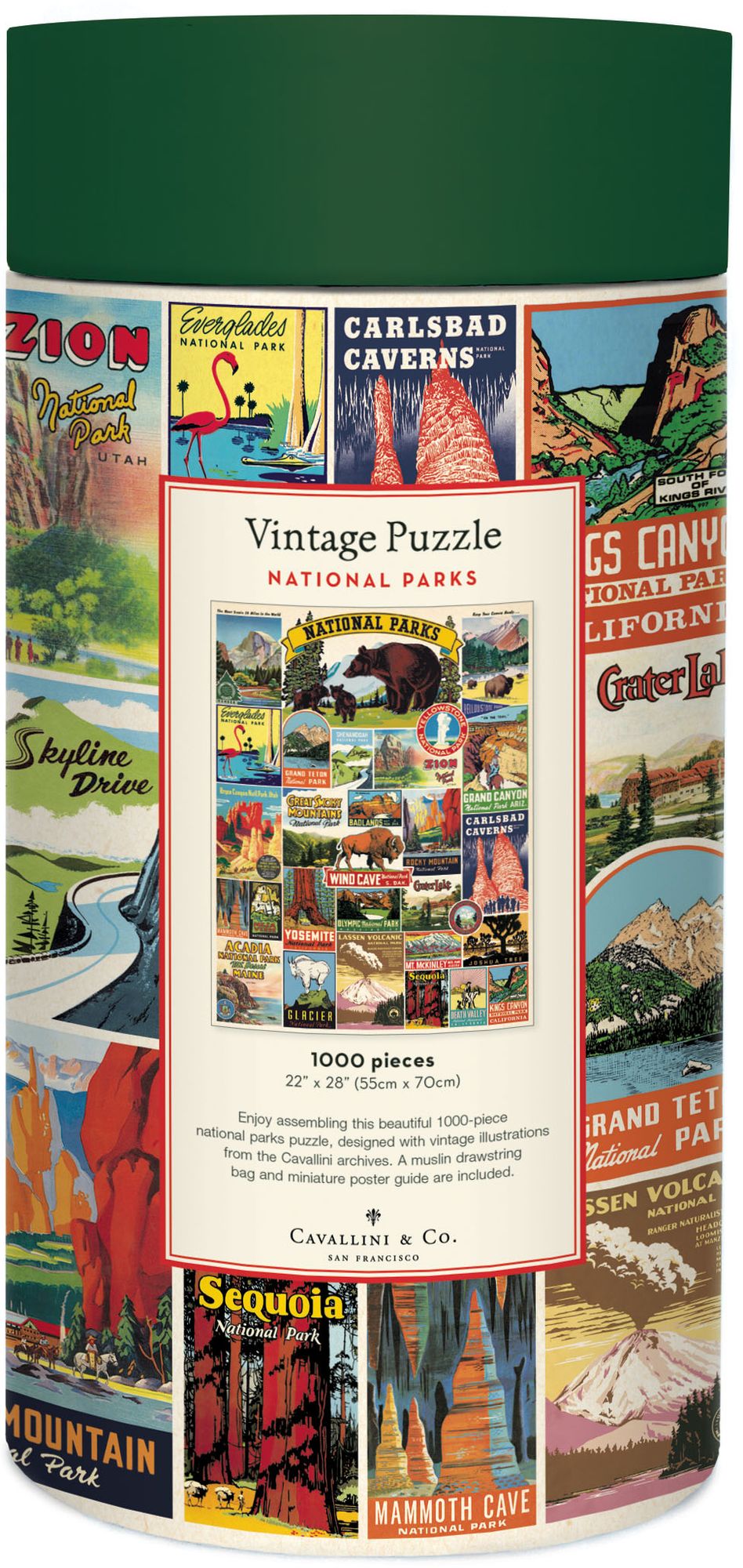 Cavallini & Co - National Parks 1.000 Piece Jigsaw Puzzle - Image 5