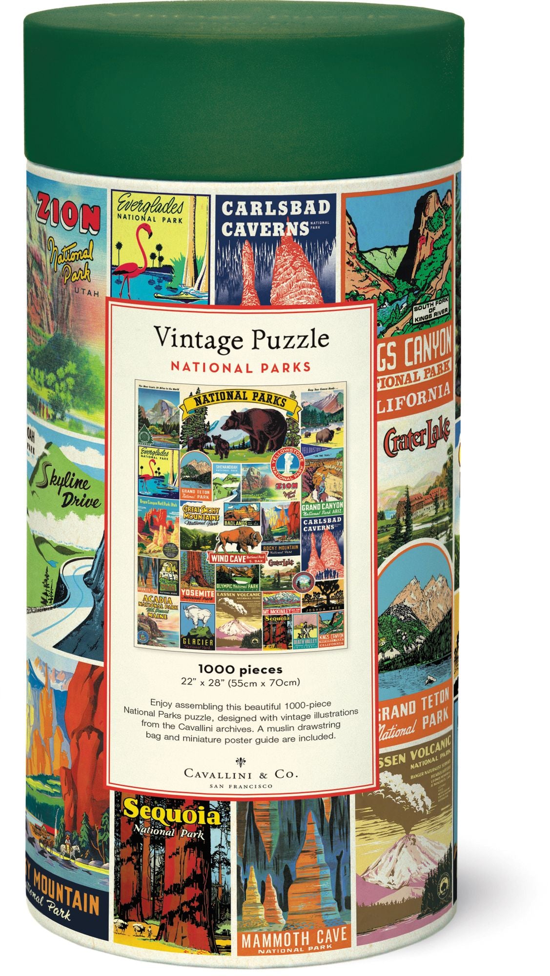 Cavallini & Co - National Parks 1.000 Piece Jigsaw Puzzle - Image 4