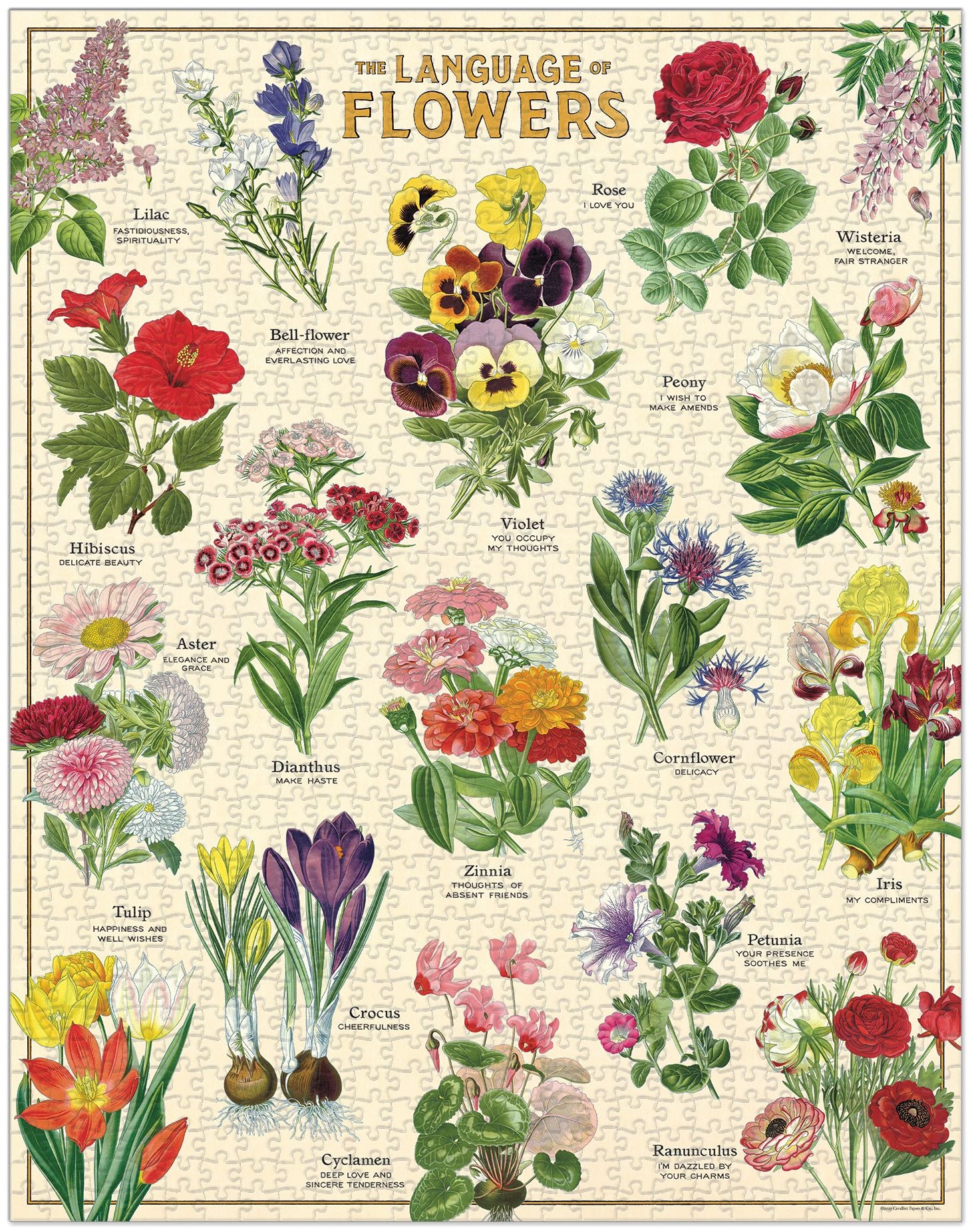 Language of Flowers 1.000 Pc Puzzle - Image 3