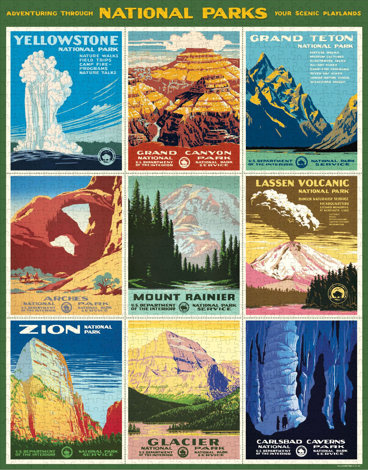 National Parks Poster 1000 Piece Puzzle - Image 3
