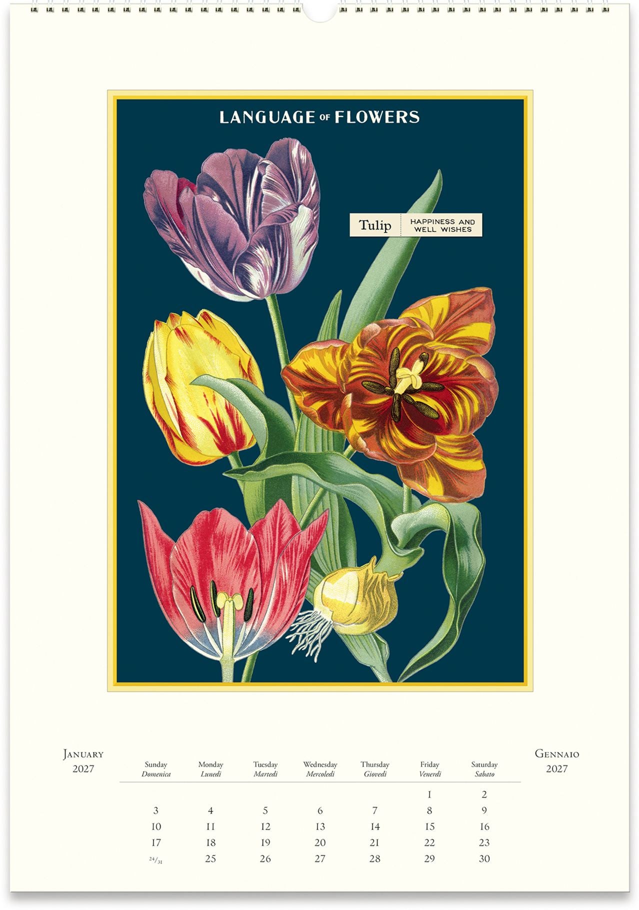 2027 Langauge of Flowers Wall Calendar - Image 2