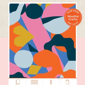 Mindful Crafts: Geometric Paint-by-Number Kit: Mindful Crafts: Geometric Paint-by-Number Kit
