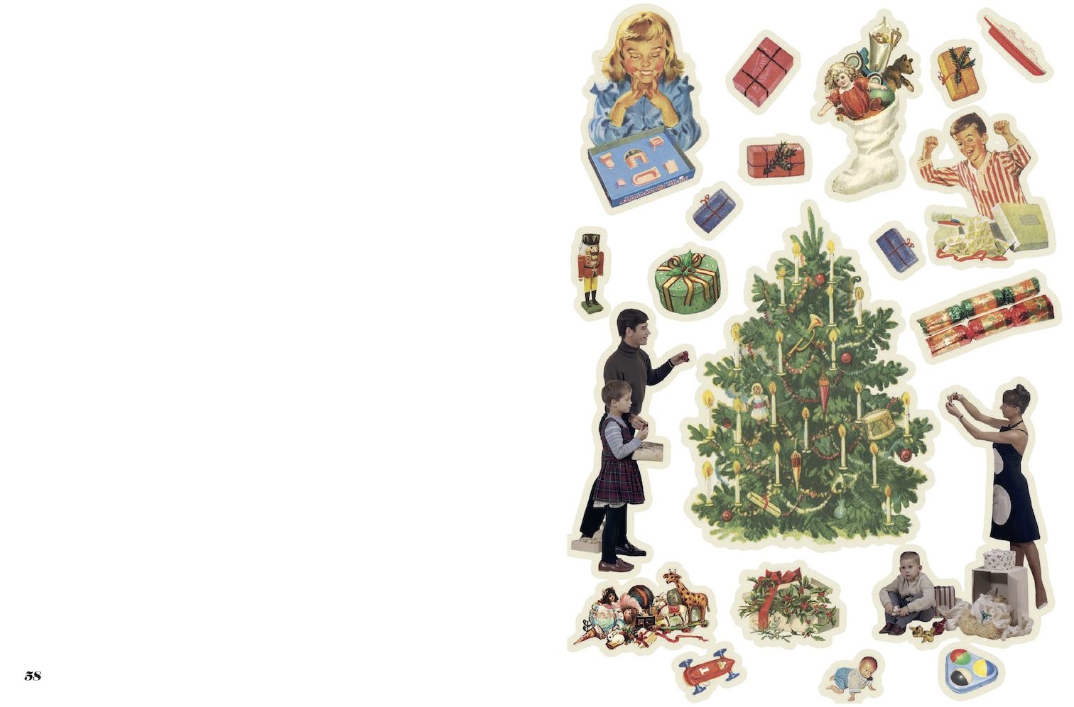 Cut Up This Book: Christmas Collage Kit - Image 6