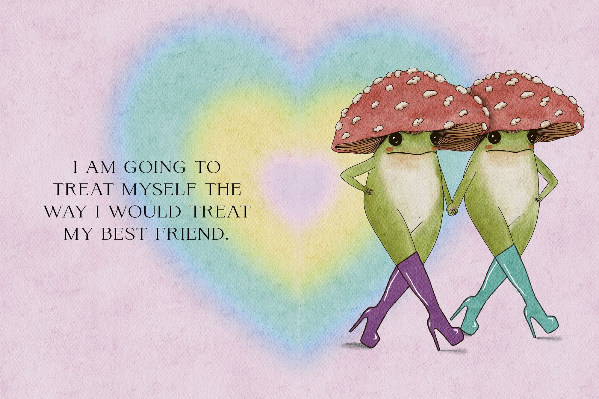 The Little Frog's Guide to Self-Care: Affirmations. Self-Love and Life Lessons According to the Internet's Beloved Mushroom Frog - Image 3