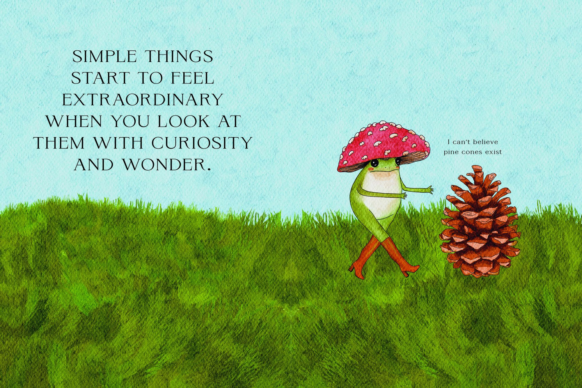 The Little Frog's Guide to Self-Care: Affirmations. Self-Love and Life Lessons According to the Internet's Beloved Mushroom Frog - Image 4
