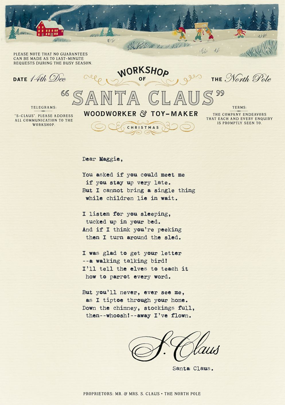 Letters from the North Pole: With Five Letters from Santa Claus to Pull Out and Read - Image 7