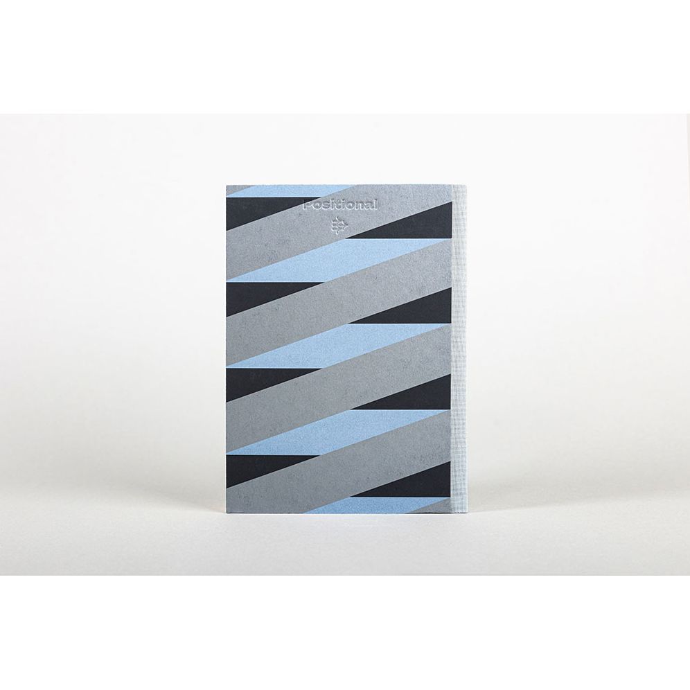 Blue and Silver Woven Stripe Journal - Image 2