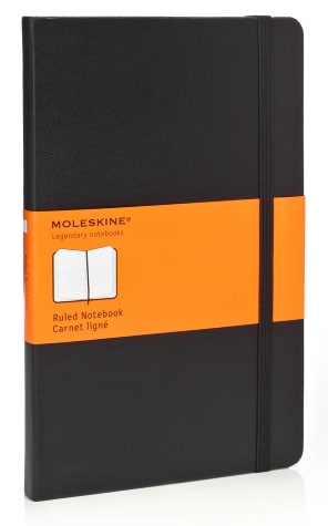 Moleskine Classic Notebook. Large. Ruled. Black. Hard Cover (5 x 8.25) - Image 2