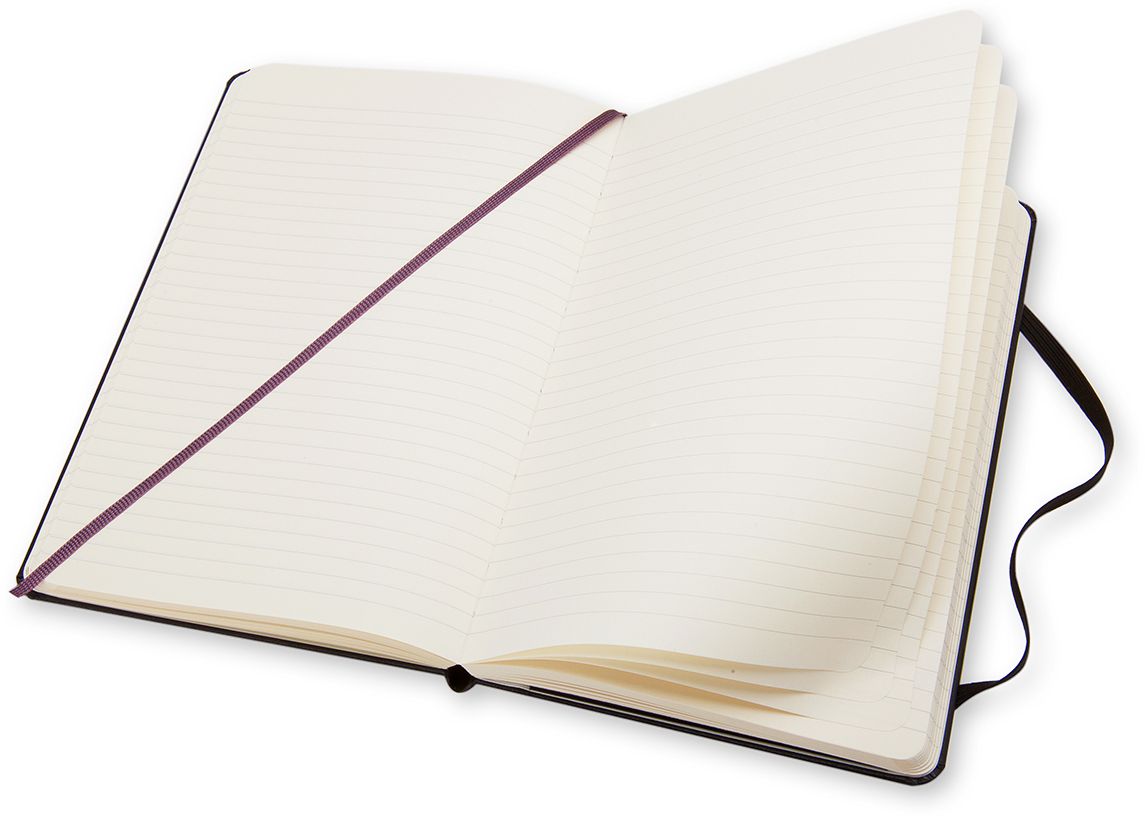 Moleskine Classic Notebook. Large. Ruled. Black. Hard Cover (5 x 8.25) - Image 3