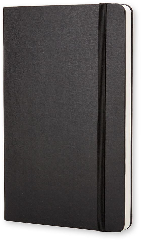 Moleskine Classic Notebook. Large. Plain. Black. Hard Cover (5 x 8.25) - Image 2