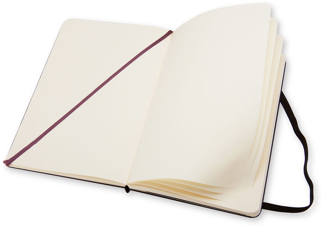 Moleskine Classic Notebook. Large. Plain. Black. Hard Cover (5 x 8.25) - Image 6