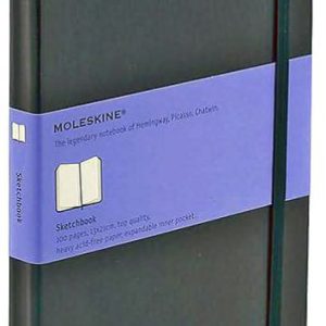 Moleskine Art Plus Sketchbook. Large. Plain. Black. Hard Cover (5 x 8.25)