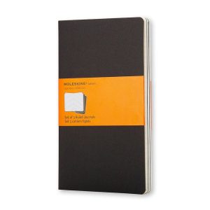 Moleskine Cahier Journal (Set of 3). Pocket. Ruled. Black. Soft Cover (3.5 x 5.5): Set of 3 Ruled Journals