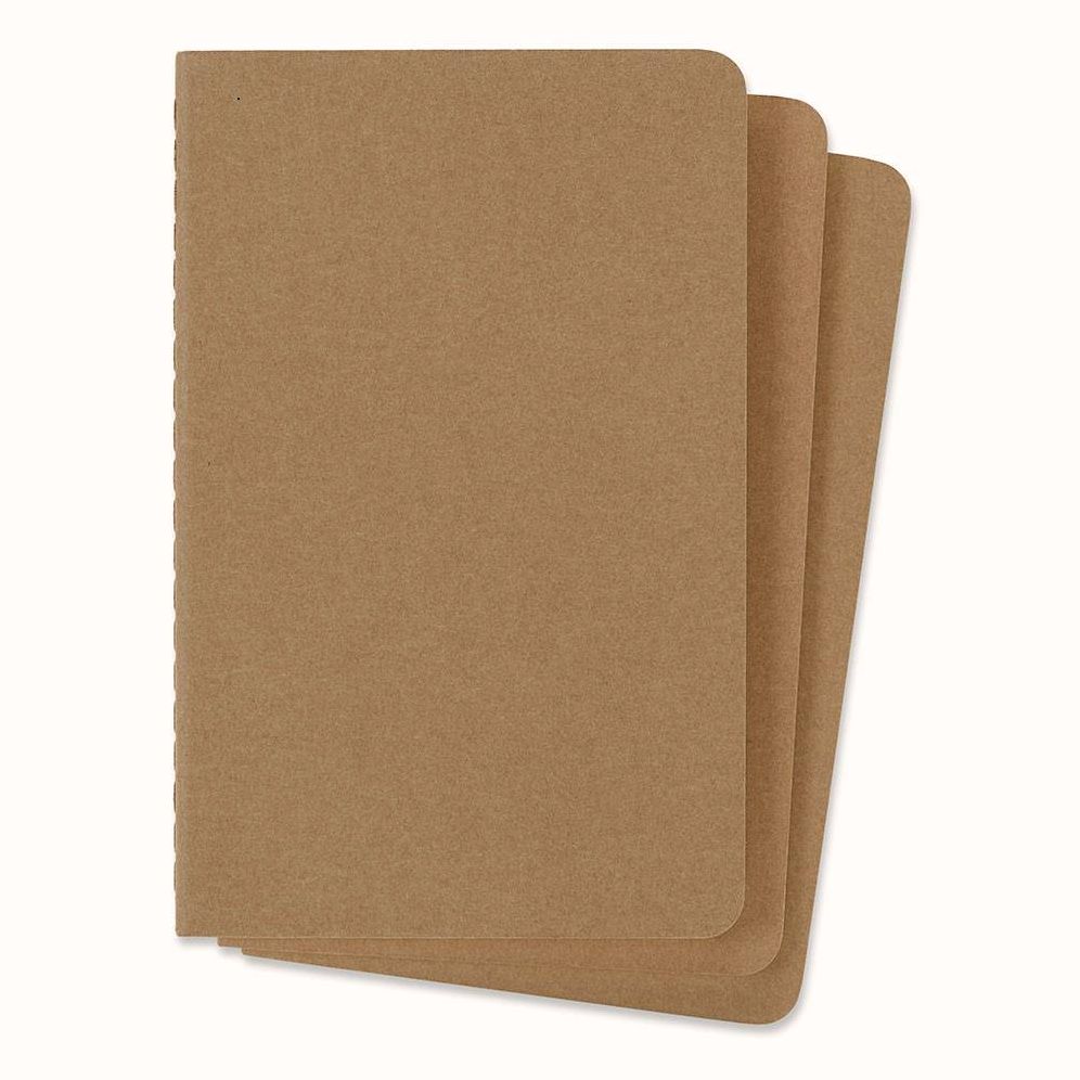 Moleskine Cahier Journal (Set of 3). Pocket. Ruled. Kraft Brown. Soft Cover (3.5 x 5.5): set of 3 Ruled Journals - Image 3