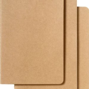 Moleskine Cahier Journal (Set of 3). Large. Plain. Kraft Brown. Soft Cover (5 x 8.25): set of 3 Plain Journals