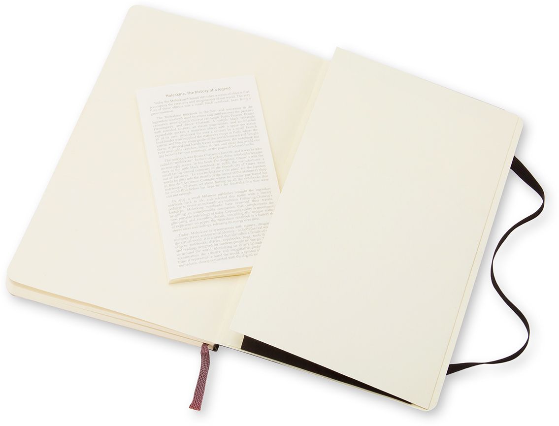 Moleskine Classic Notebook. Large. Ruled. Black. Soft Cover (5 x 8.25) - Image 2
