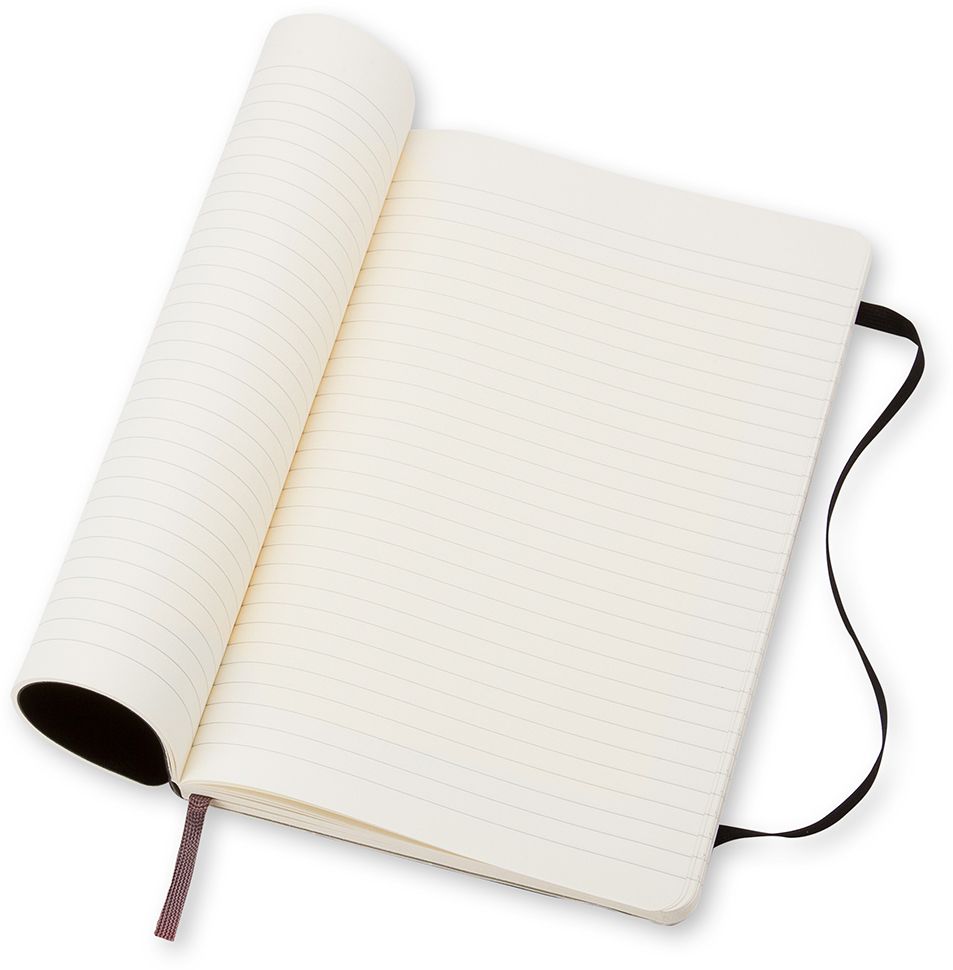 Moleskine Classic Notebook. Large. Ruled. Black. Soft Cover (5 x 8.25) - Image 3