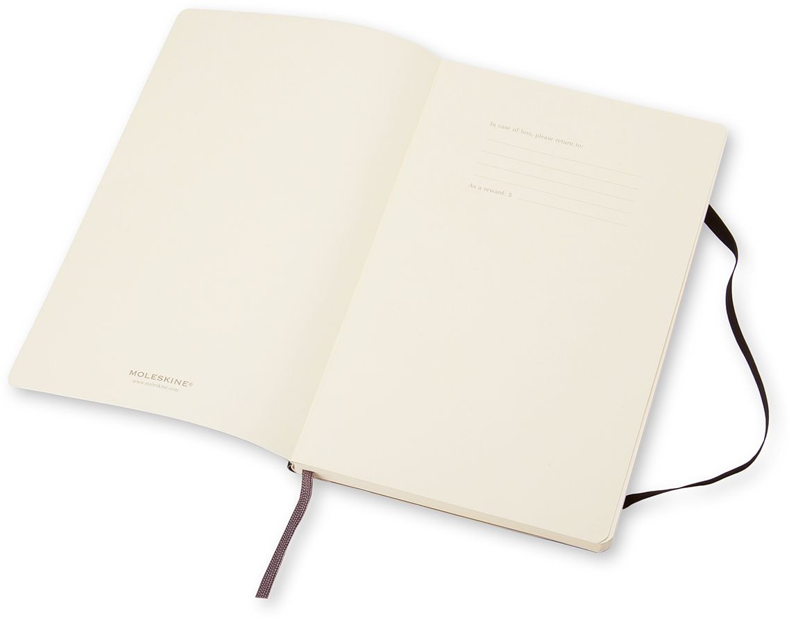Moleskine Classic Notebook. Large. Plain. Black. Soft Cover (5 x 8.25) - Image 5