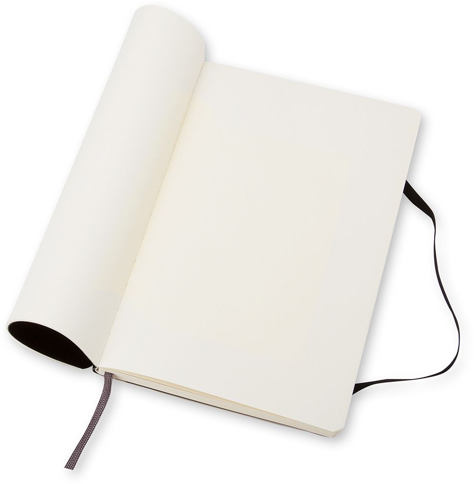 Moleskine Classic Notebook. Large. Plain. Black. Soft Cover (5 x 8.25) - Image 6