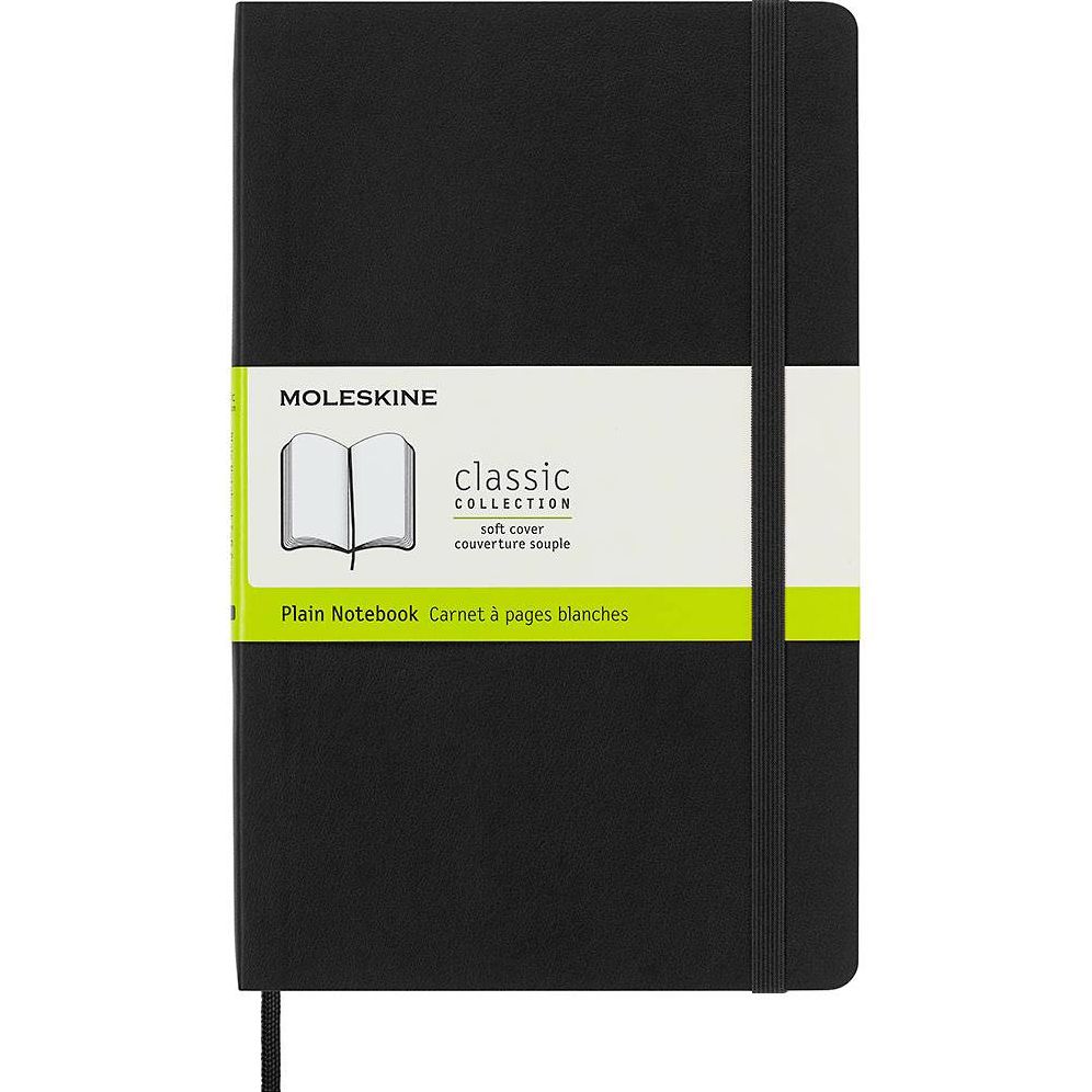 Moleskine Classic Notebook. Large. Plain. Black. Soft Cover (5 x 8.25) - Image 7