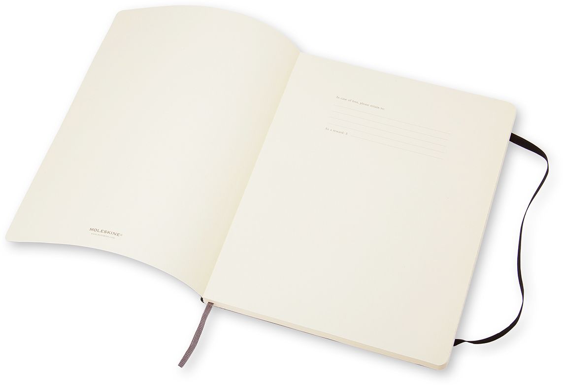 Moleskine Classic Notebook. Extra Large. Ruled. Black. Soft Cover (7.5 x 10) - Image 3