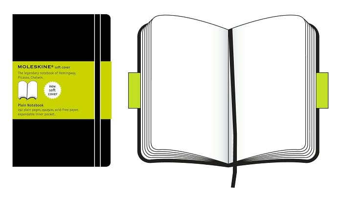 Moleskine Classic Notebook. Extra Large. Plain. Black. Soft Cover (7.5 x 10) - Image 2