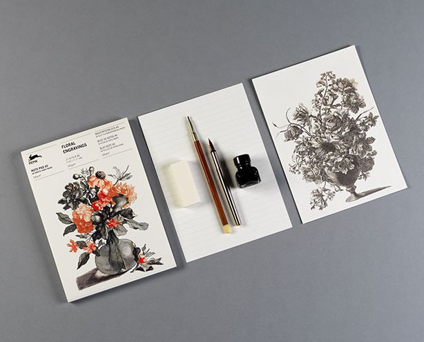 Floral Engravings - A5 Pad - Image 2