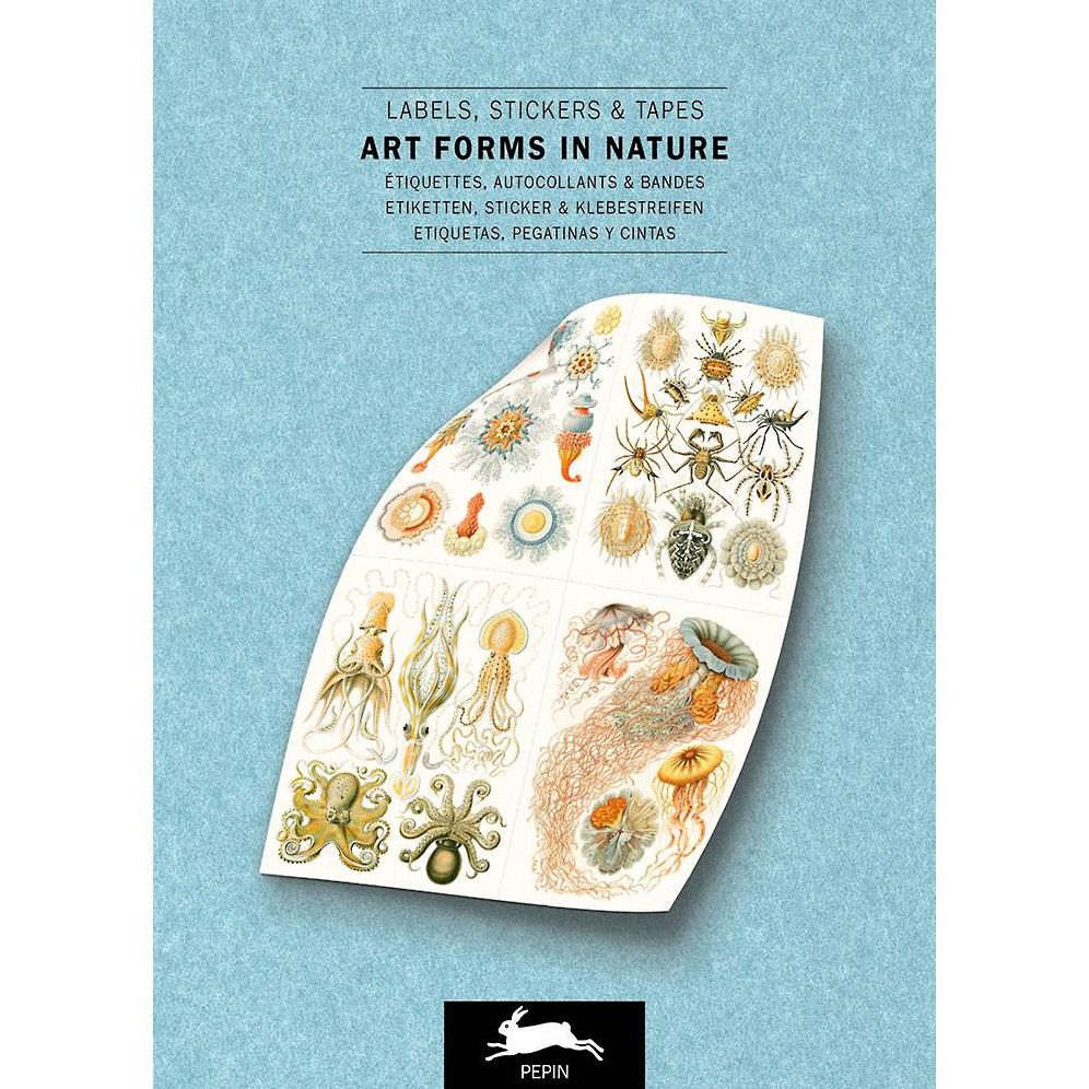 Art Forms in Nature Label. Sticker & Tape Book