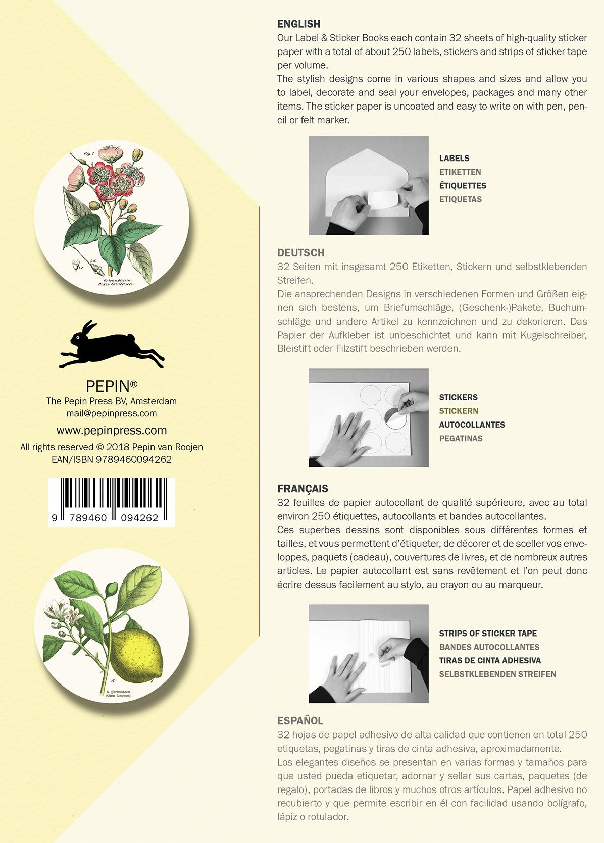 Flora Label. Sticker & Tape Book - Image 4