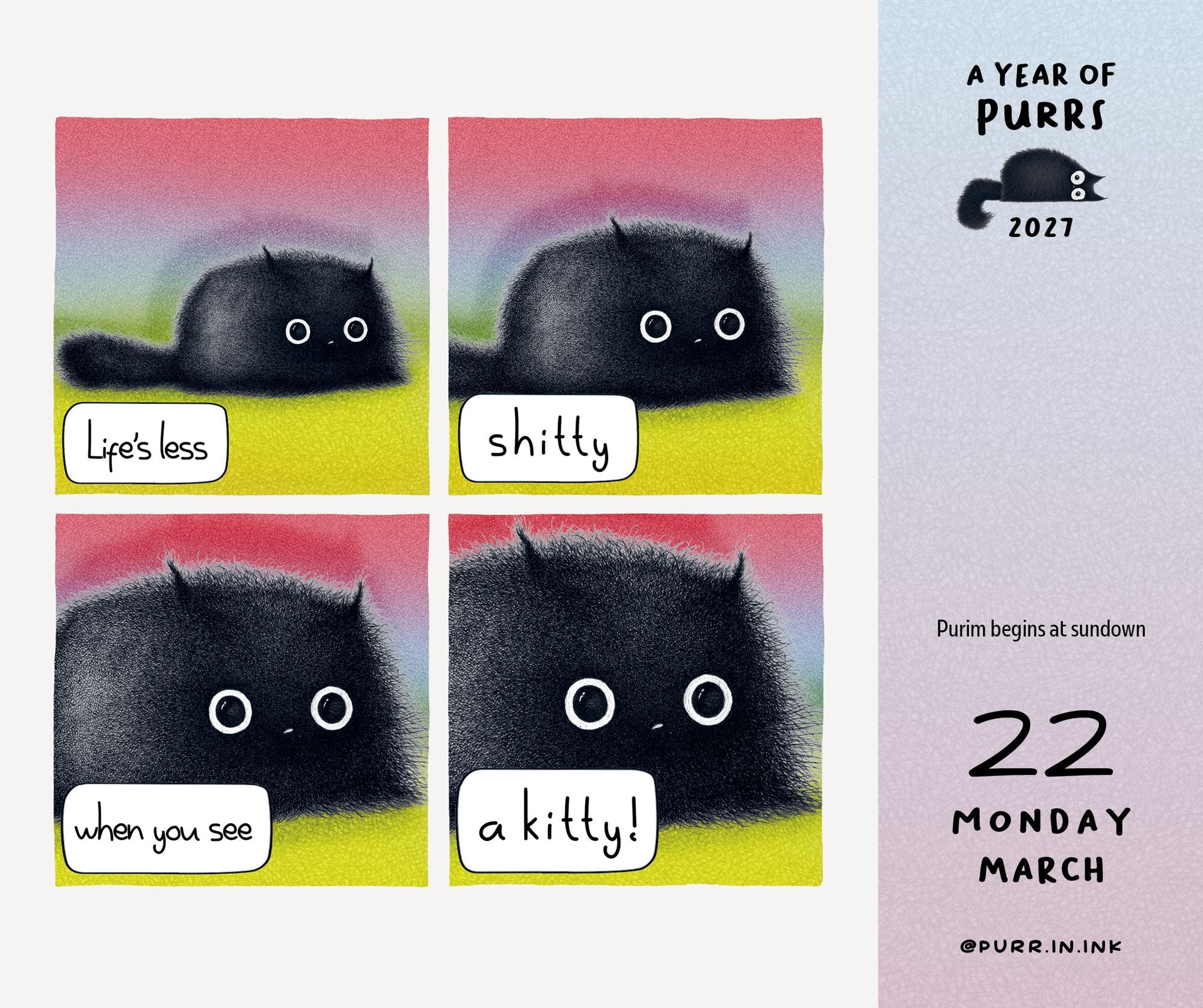 2027 A Year of Purrs Day-to-Day Calendar - Image 12
